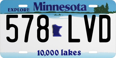 MN license plate 578LVD