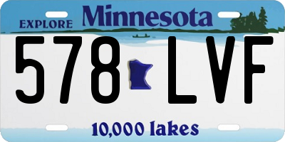 MN license plate 578LVF