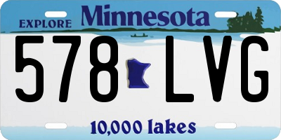 MN license plate 578LVG