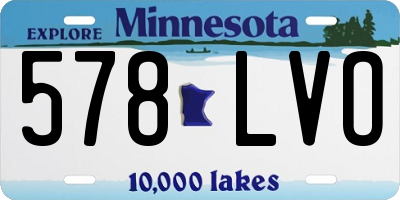 MN license plate 578LVO