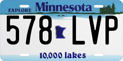 MN license plate 578LVP