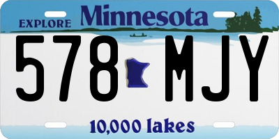 MN license plate 578MJY