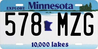 MN license plate 578MZG
