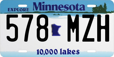 MN license plate 578MZH