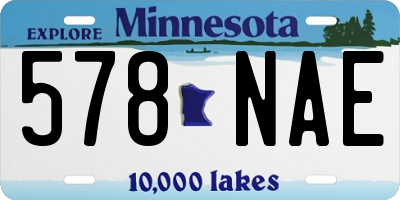MN license plate 578NAE