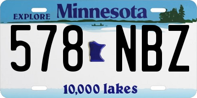 MN license plate 578NBZ