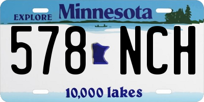 MN license plate 578NCH