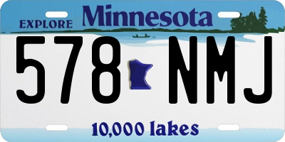 MN license plate 578NMJ