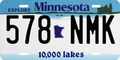 MN license plate 578NMK
