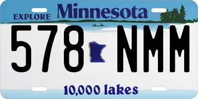 MN license plate 578NMM