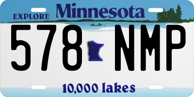 MN license plate 578NMP