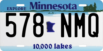 MN license plate 578NMQ