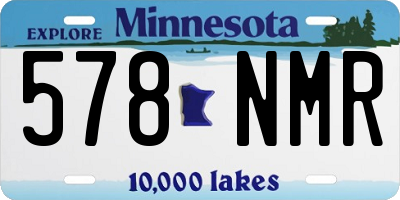 MN license plate 578NMR
