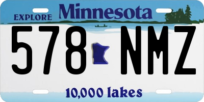 MN license plate 578NMZ