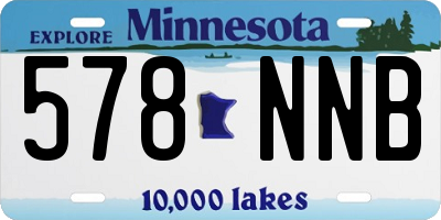 MN license plate 578NNB