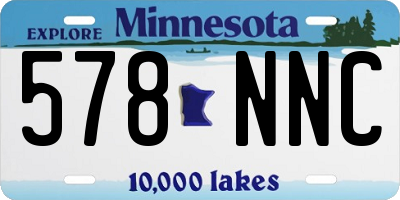 MN license plate 578NNC