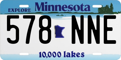 MN license plate 578NNE