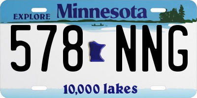 MN license plate 578NNG