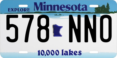 MN license plate 578NNO