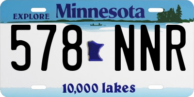 MN license plate 578NNR