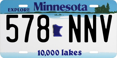 MN license plate 578NNV