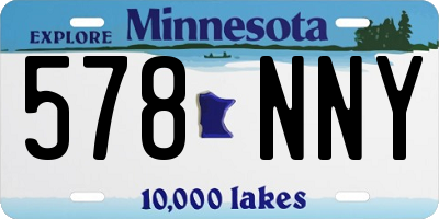 MN license plate 578NNY