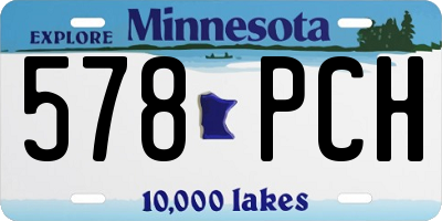 MN license plate 578PCH