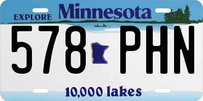 MN license plate 578PHN
