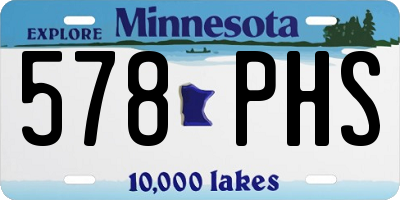 MN license plate 578PHS