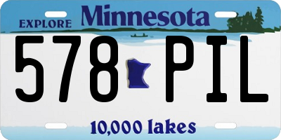 MN license plate 578PIL