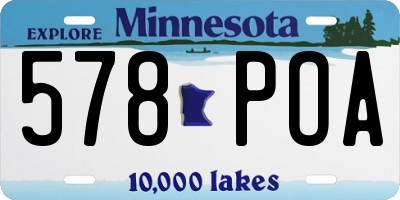 MN license plate 578POA
