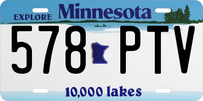 MN license plate 578PTV