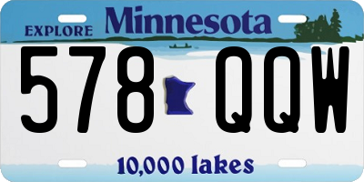 MN license plate 578QQW