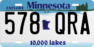 MN license plate 578QRA