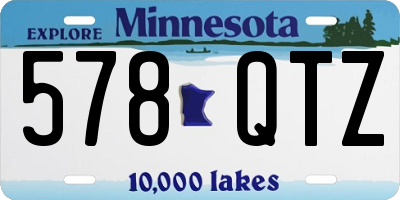 MN license plate 578QTZ