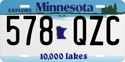 MN license plate 578QZC