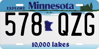 MN license plate 578QZG