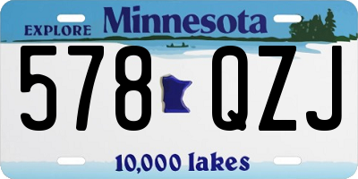 MN license plate 578QZJ