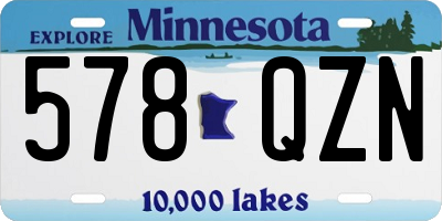 MN license plate 578QZN
