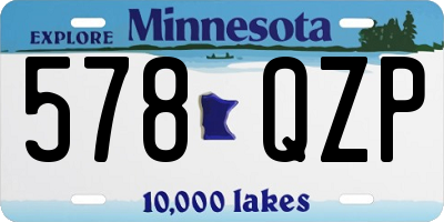 MN license plate 578QZP