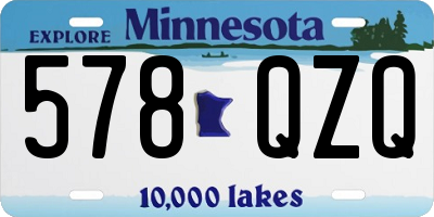 MN license plate 578QZQ