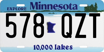 MN license plate 578QZT