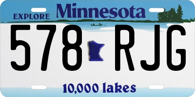 MN license plate 578RJG