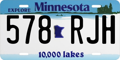 MN license plate 578RJH
