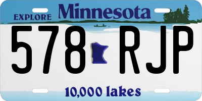 MN license plate 578RJP