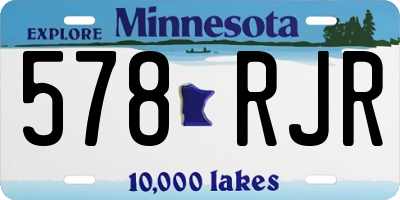 MN license plate 578RJR