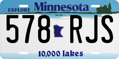 MN license plate 578RJS