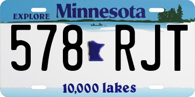 MN license plate 578RJT