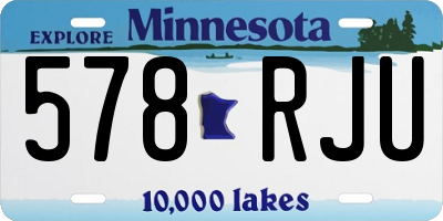 MN license plate 578RJU