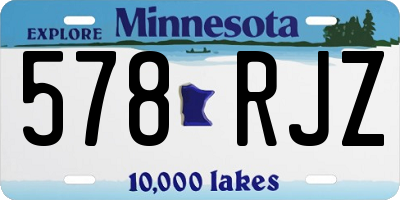 MN license plate 578RJZ